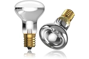 Bonlux 2x R39 E14 30W Lampadina a Lava Dimmabile, Lampadine a Riflettore R39 Caldo Bianco 2700-2800K 240V Lampadine a Lava, Luci a Punto da 30 Watt Risparmio Energetico SES Piccola Base a Vite Edison