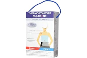 SUN & SIA SOURCE OF YOUR NATURAL BEAUTY Ceinture Chaud/Froid Multizone - Soulage les Douleurs Effet Relaxant - Réutilisable et Naturel Composé de Perles d'Argiles, de Perles de Charbon Végétal & Huile Essentielle de Lavande - Sun & Sia