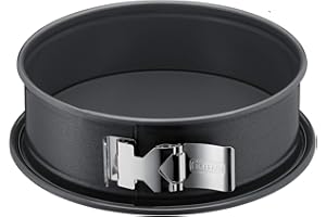 Original Kaiser La Forme Plus tortownica okrągła 24 cm, płaskie dno, okrągła forma do pieczenia, zamknięcie SafeClick, emaliowane dno, powlekana, odporna na przecięcie, zabezpieczona przed wyciekiem