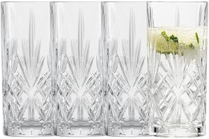SCHOTT ZWIESEL Szklanki Longdrinków Show (Zestaw 4 Szt.) - Pełne Wdzięku Z Reliefem, Nadają Się Do Mycia W Zmywarce (Nr Art. 121878)