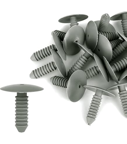 Lot De 40 Rivets En Plastique Blanc Pour Voiture - Diamètre Trou 8 Mm - Pour Pare-chocs, Garde-boue, Jupes Latérales - Remplacement Clips