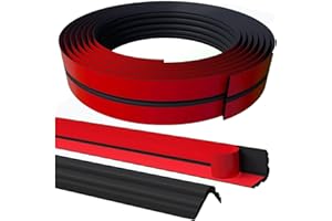 WZERHO Moulures décoratives autocollantes Yin et Yang2 (noir, 8,5 m x 4 cm)