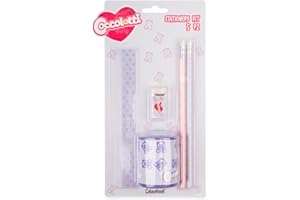 Colourbook - Kit Stationery Coccolotti 5 Pezzi, Set Cancelleria, Official Licensee (Classic Lilla)