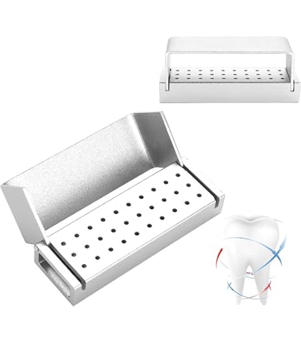 5 Blocs Porte-fraises Dentaires AZDENT - Pour Stérilisation Autoclave FG/RA - Neuf