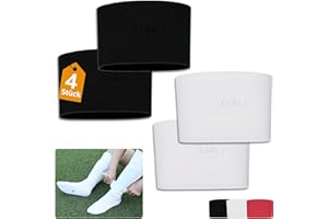 HELI MIAO 4pcs Schienbeinschonerhalter aus Silikon, Stutzenhalter Fussball, Fußball für Herren, Damen & Kinder,schienbeinschonerhalter