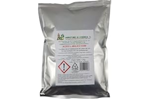 AGRISTORE DI COSENZA V. Acido L-Malico acidificante per Vino, succhi di Frutta, ECC... Confezione da 1 kg