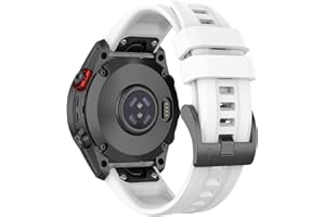 FYISWHO QuickFit silikonowy pasek sportowy do zegarka Garmin Fenix 8 43 mm / Fenix 7S Pro / 6S Pro/5S Plus, silikonowy pasek sportowy do zegarka Garmin Epix Pro 42 mm / Approach S70/Instinct 2S
