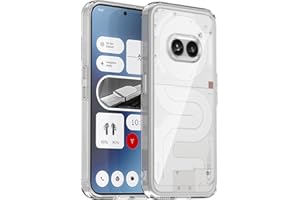 HidWee Cristal Claro Funda Compatible con Nothing Phone 2a, Carcasa Anti-Amarillento y Antiarañazos, Anti-Choques Hybrid PC y Silicona TPU para Nothing Phone 2a - Transparente