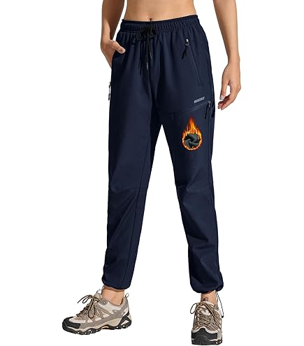 Pantalon Randonnée Femme Softshell - Imperméable, Thermique, Grandes Tailles