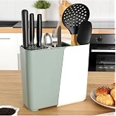 Ayarlanabilir S&uuml;rg&uuml;l&uuml; Kaşıklık Bı&ccedil;aklık Organizer,2-3 B&ouml;lmeli Tezgah &Uuml;st&uuml; Stand (YEŞİL)