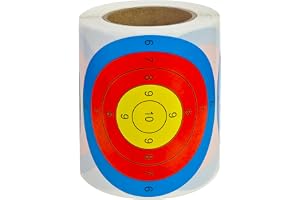 3 Inches Adhesive Target Stickers, 200 Sheets Self Adhesive Target Stickers Shooting Splatter Target Stickers Roll For Archer