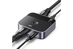 ‎UGREEN UGREEN 4K HDMI Switch 2pc Usb C +HMDI Input 2x1 HDMI Splitter Display One Screen, Plug & Play, Hd Audio Sync, Esd Protection Do Laptopa, Tv Box/Stick, Pc, Ps5/4/3, Xbox 360/One