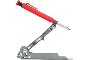 ‎OKUYONIC Okuyonic Multifunktionales Anreißwerkzeug, klein, einfach zu bedienen, grau-rote Außenanodisierungsbehandlung, Anreißkonturlehre für die Schule zum Bauen