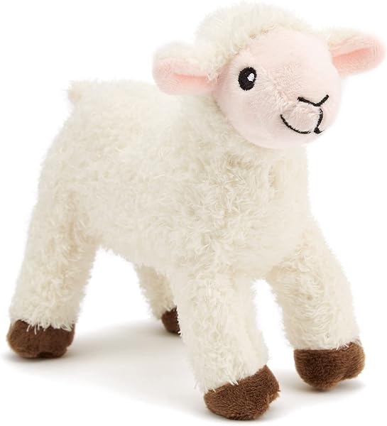 Zappi Co Children's Soft Cuddly Plush Toy Animal - Perfect Perfect Soft Snuggly Playtime Companions for Children (12-15cm /5-6") (Lamb) - 1