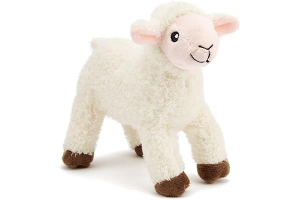 Zappi Co Juguete de Peluche Suave y Agradable al Tacto para Niños Compañeros de Juego Suaves y Mimosos para Niños (12-15cm / 5-6") (Cordero)