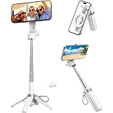 Juo JST30 Magsafe Manyetik Kumandalı Tripod Monopod Selfie &Ccedil;ubuğu Android iPhone Uyumlu Beyaz