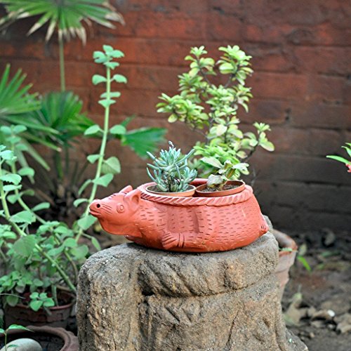 myBageecha - Terracotta Kangaroo Planter Decorative Flower Pot
