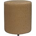 Siwa Style Barrel 30478 pouffes Sitting Round upholstered Foam Cushion Standard Ottoman Living Room Foot Rest Home (lxbxh-38x38x43cm-1 Unit) Beige