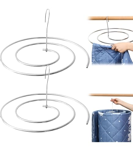 Stendibiancheria A Spirale In Acciaio Inox Con Gancio Girevole, 2 Metri, Portata 20 Kg, Per Interni/Esterni