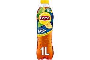 Lipton Té helado con sabor a limón, cero azúcar y bajo en calorías, botella de 1 litro