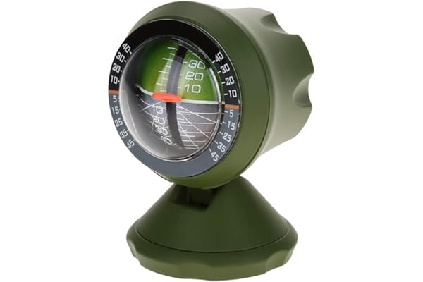 Alomejor inclinomètre, Mesure précise, Angle Pente, indicateur Inclinaison for Camping randonnée pêche Tout-Terrain Voiture