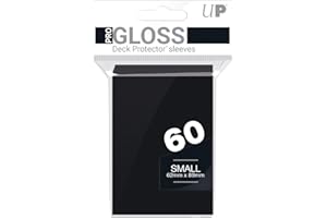 ULTRA PRO Amigo Spiel + Freizeit Ultra-PRO 826802 Bustine Small PRO Gloss, Nero, 60 Pezzi