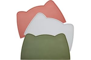 OHMO Petit Tapis Gamelle Chien et Chat, (46 * 25cm, Camouflage Vert), Tapis de Plateau Gamelle de Nourriture Antidérapant pour Chat et Chien