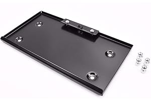 JBI 095, 096 Battery Battery Tray Box with Clamp Kit - Universal Car Battery Plate for Ideal Replacement, Aftermarket, Upgrade, Race, Rally, Relocation Kit - Black (292x197mm)