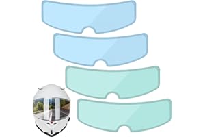 Xueniu 4Pcs Rain and Anti Fog Film for Motorcycle Helmet for Pinlock Visor Insert Protective Clear Suitable for All Non-fixed Open Face and Full Visors, Universal Fit