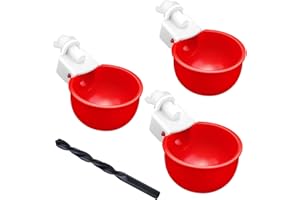 ZenxyHoC Abbeveratoio per Galline, Abbeveratoio per Pollame, 3 Pezzi DIY Kit Abbeveratoio Automatico per Polli, per Pollo Anatre Uccelli Oche Piccioni
