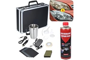 Ctopkatuo Scheinwerfer Aufbereitung Set, Scheinwerfer Polierset mit 800g Reparaturflüssigkeit, Scheinwerfer Politur, Scheinwerfer Versiegelung, Scheinwerfer Bedampfen Set, Scheinwerfer Reparatur Set