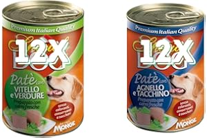 GENERICO MONGE SPECIAL DOG PATÉ 24 PEZZI DA 400 GR. CANE ADULTO - CIBO PER CANI - (Gusto, Misto)