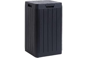 TOOMAX - Trädgårdsavfallskorg 80 liter svart oföränderlig harts trycklock