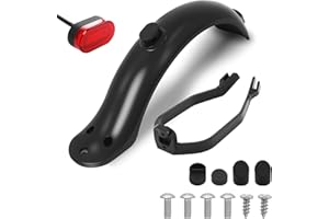 Poweka Fender Replacement Set for Xiaomi M365/ M365 Pro Scooter - Includes Mudguard Bracket & Tail Lamp