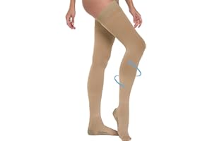 BEONTOP BY GAMBETTI BeOnTop Bas De Contention Anti Thrombose Médical 18-23 mmHg Classe 1 - Chaussettes De Contention Femme Et Homme, Auto Fixant Antiembolism Unisexe, Compression Décroissante - Made In Italy