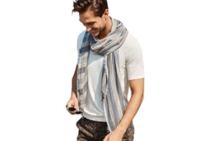 Hilltop HAT YOU Sciarpa da Uomo, Foulard Alta Qualità, Scialle Elegante, Prodotta in Italia