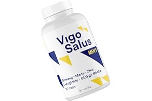 NUTRIDIX FORMULE HOMMES - Performance + Endurance + Énergie - Maca, Tribulus, Ginseng, Ginkgo Biloba, L Arginine et Zinc Haute Dose | Puissance Vitalité Booster - Vigosalus 90 Capsules