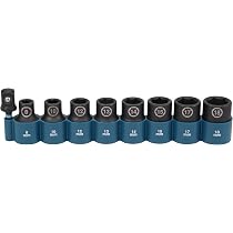 Makita Impact Black Schlagnuss-Set 9-teilig – Chrom-Molybdän, Extra Langlebig, Für Akku-Schlagschrauber