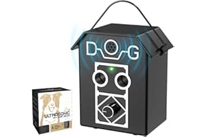 bubbacare Anti Bellen Gerät, Automatisches Ultraschall Antibell für Hunde, Haustier Sanftes Hundegebell Abschreckungsgerät mit 3 Modi für Große Mittlere Kleine Hunde Innen Außenbereich