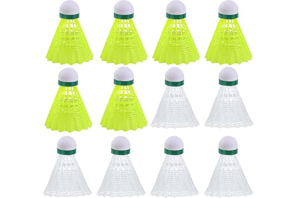 Feloyal Volants de Badminton, Balles de Badminton en Nylon avec Grande Stabilité et Durabilité, Balles de Volant pour Extérieur et Intérieur