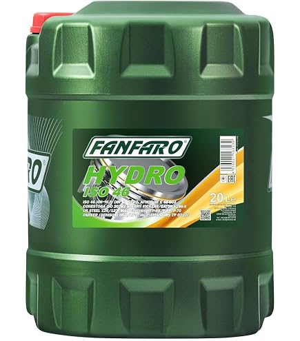 MANNOL Hydrauliköl ISO 46 HLP – 20 Liter Kanister + Auslaufhahn, Mineralöl Für Hydraulikanlagen, Empfohlen Für VICKERS, DENISON & Mehr