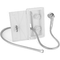 Boîte De Douche Extérieure Pour Camping-car – ABS Anti-jaunissement – Filetage 1/2 Pouce – 5 Vis Incluses – Noir