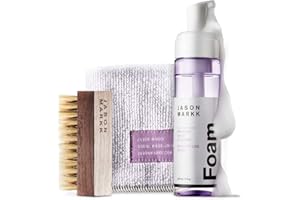 Jason Markk Reinigungsbürste im Set mit gebrauchsfertigen Reinigungsschaum - Perfekt zur Reinigung von Wildleder und anderen Materialien