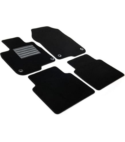 Alfombrilla Antideslizante Alfombrilla De Conductor Para Honda CR-V II ( 2002-2007) - Tejido Velours Gris, 1