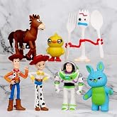 ZYTLMYFZ Woody, Buzz ve Rex ile Aksiyon Fig&uuml;rleri - Sevimli Aksiyon Fig&uuml;rleri S&uuml;slemeleri (7'li Paket)