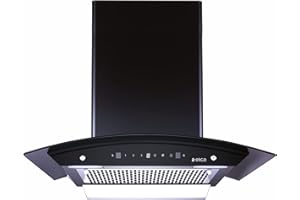 Elica 60 cm 1200 m3/hr Filterless Autoclean Kitchen Chimney with 15 Years Warranty (WDFL 606 HAC LTW MS NERO, Touch + Motion 