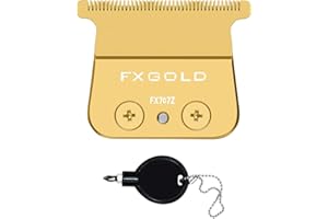AUDOC FX707Z DLC Replacement Blades Compatible with BaBylissPRO FX787 & FX726 Barberology Trimmer Blades (Gold 1 Pack)