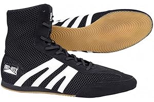 Boxing Pro Box Boots Shoes Senior Black Sold by MinotaurFightStore