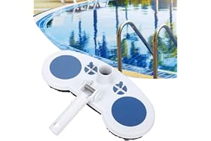 wosume Pool Cleaning Brush, 13in Professional Pool Cleaning Kit Pool Suction Head Pond Cleaning Accessory