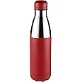 Hans Larsen Stainless steel water bottle | Classic double walled vacuum insulated water bottle, Leakproof 500 mL (Red), DWHL 3154